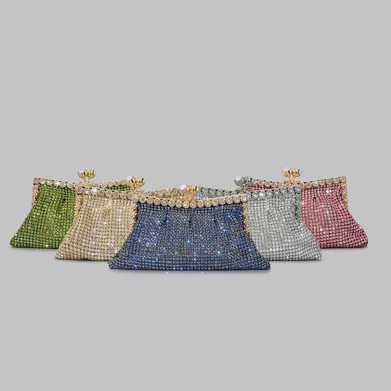 fashion rhinestone clutch bag for women shinny diamonds evening party purses M250625