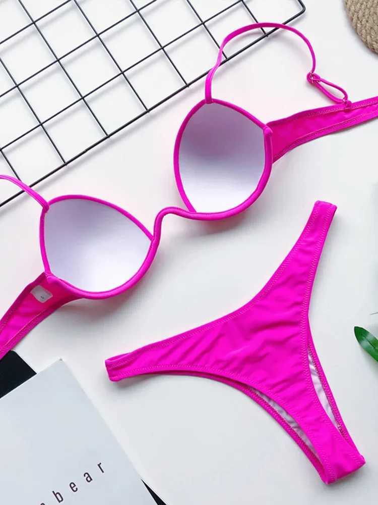 VZVN Sexy Leopard Bikini 2 Piece Set Women Split Swimsuit Backless Beach Vacation Bikinis 2025 New Summer Swimwear Bikini Set XJ250624