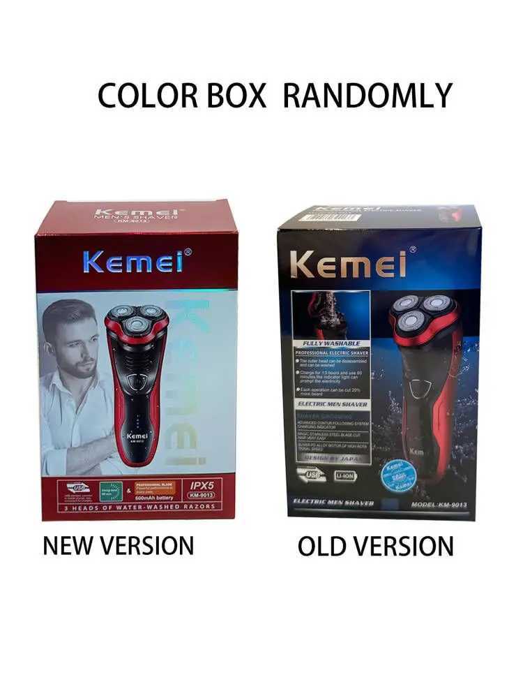 Kemei Electric Shaver Face Care Washable Beard Razor Men Shaver 3D Shaving Machine Rechargeable Trimmer W250625