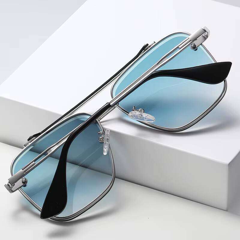 DHcollections Vintage Polarized Double Bridge Men's Sun Glasses Fashion Design