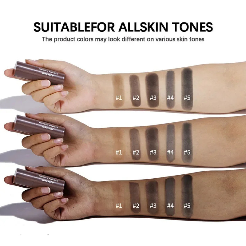 Black Brown Hairline Powder Waterproof Hair Dye Contour Stick Instantly Conceals Hair Root Forehead Clavicle Face Shadow Makeup 250625