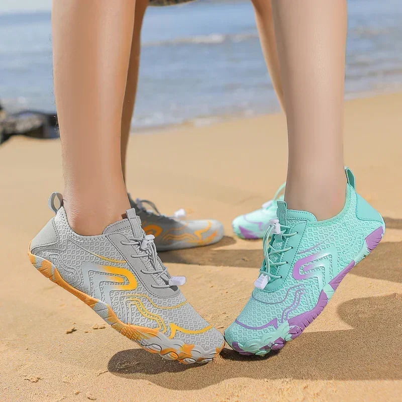 Men Outdoor Swimming Surfing Water Shoes Women Aqua Shoes Five Fingers Upstream Unisex Wading Barefoot Beach Sports Gym Sneakers 250624