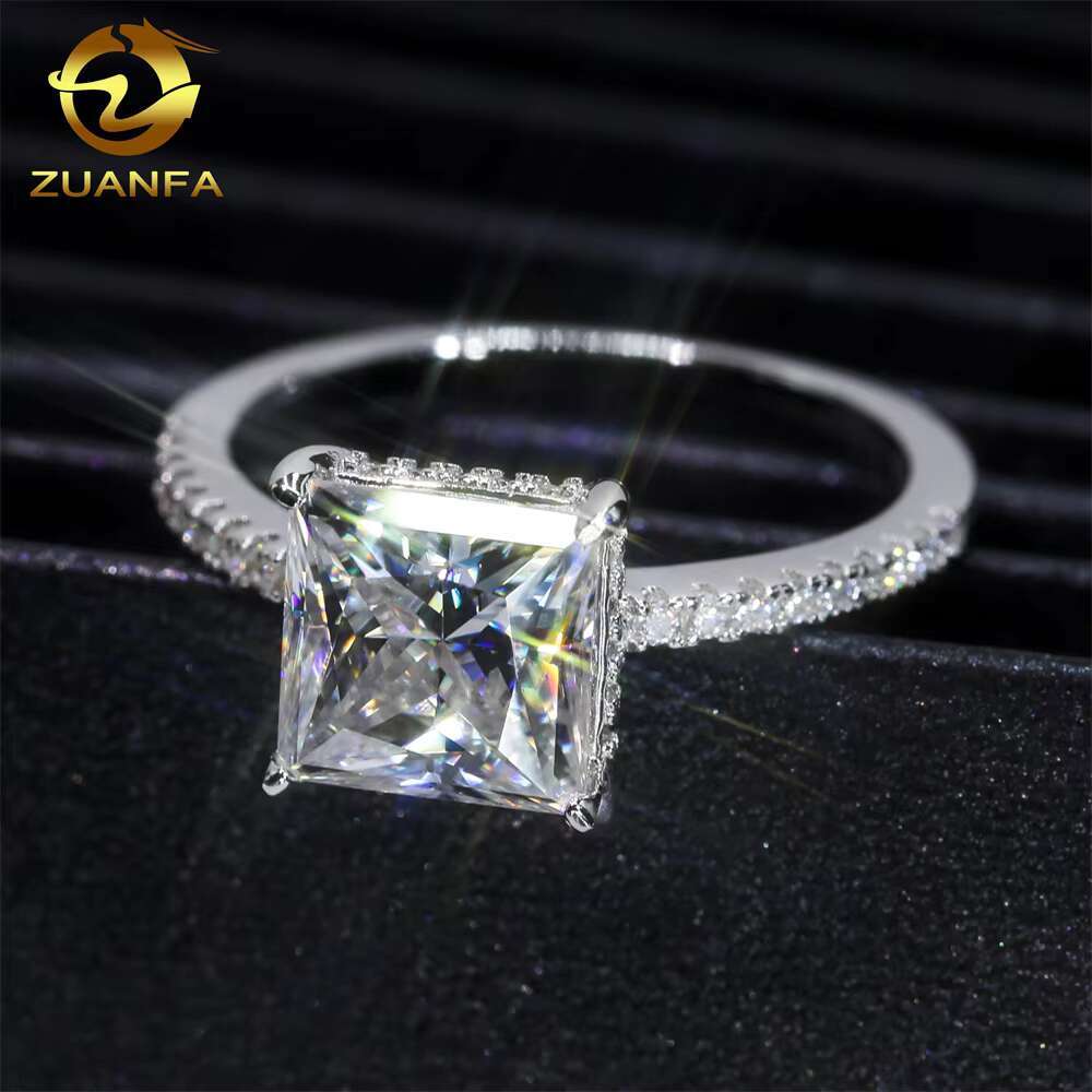 S925 9K 14K 18K Solid Gold Fine Jewelry Wedding Engagement Rings Moissanite Men Made Diamond Ring Lab Created Diamond Ring