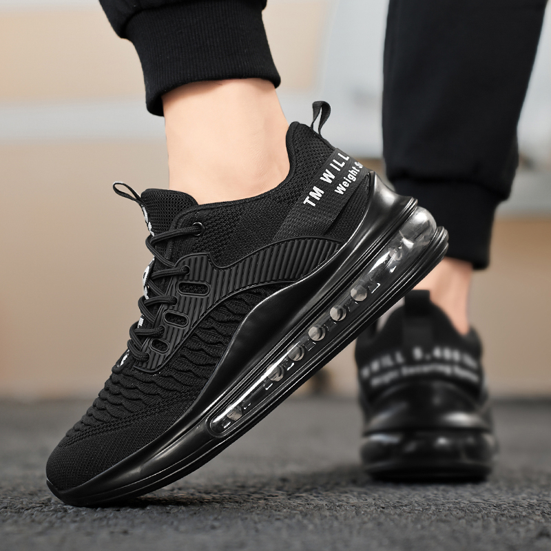 9018 - New Fashion Summer Air Cushion Shock Absorbing Running Shoes Breathable and deodorant mesh shoes Youth Athleisure Shoes Lightweight and non-sli