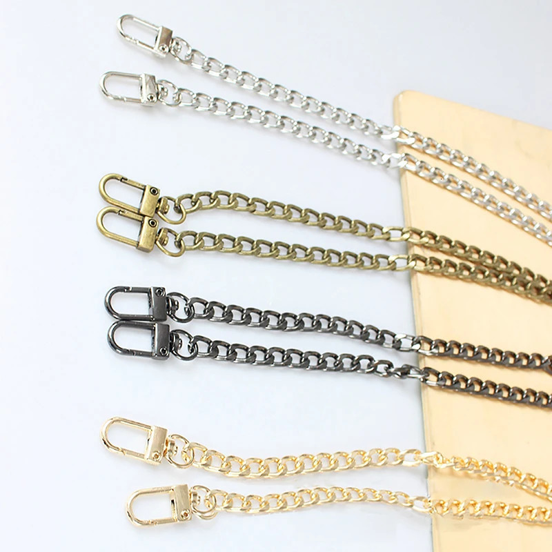 Chain Bag Strap Accessories 20cm Extension Metal Solid Color DIY Durable Gold Silver Black Belts 250624
