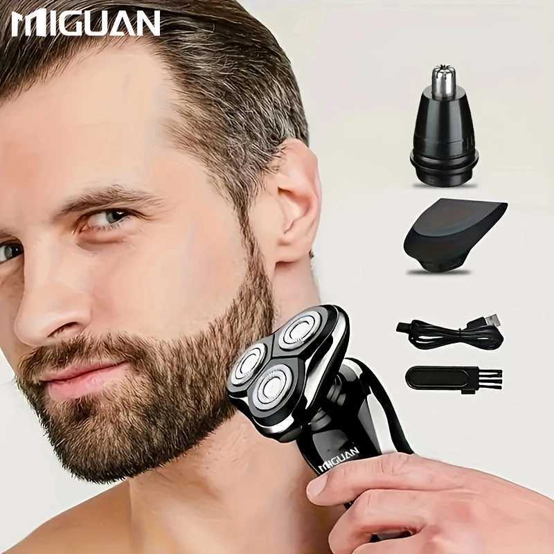 Electric Razor For Men 3 In 1 Electric Shaver Nose Hair Trimmer USB Rechargeable Portable Razor 3D Floating Blade Digital W250625