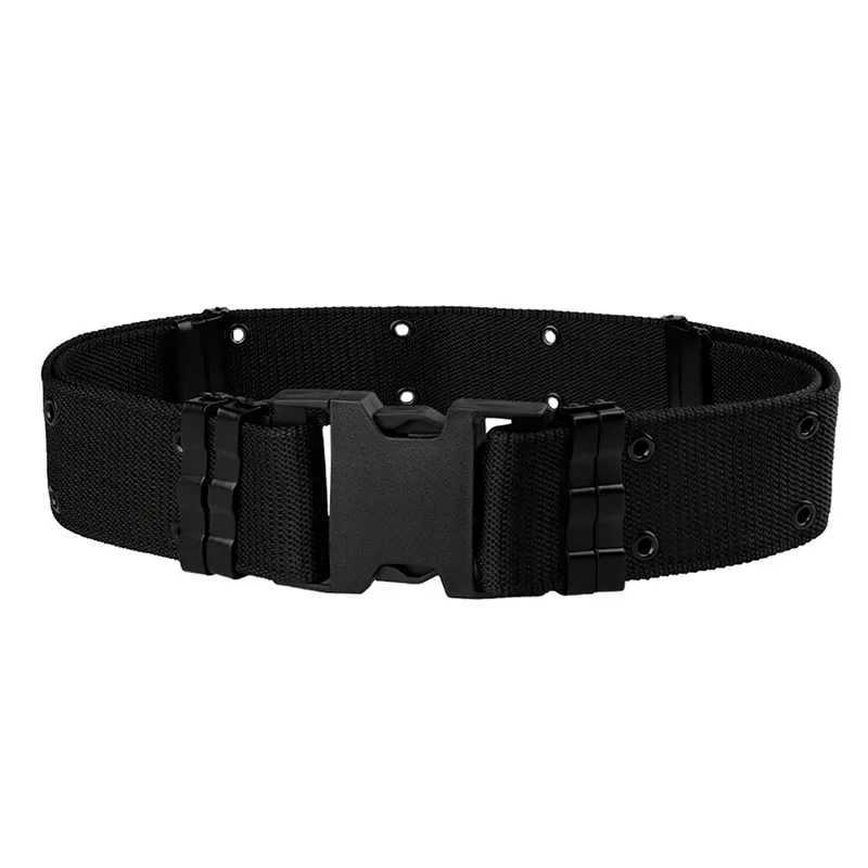 5.5CM Wide Mens Belt Outdoor Multi Function Belt High Quality Canvas for Nylon Male Luxury Belts Sports Jeans Belt Neutral Belt W250625