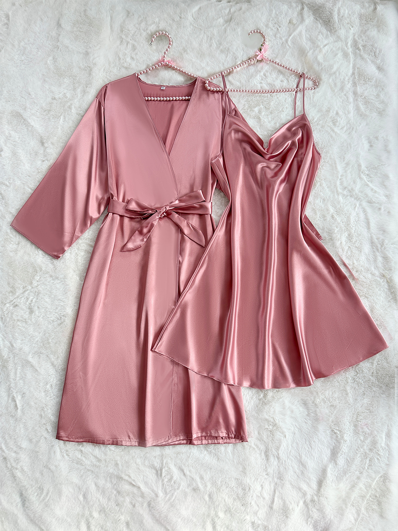 Women's Sleepwear long camisole nightgown jacket sexy sleepwear European and American style fashionable home suit set