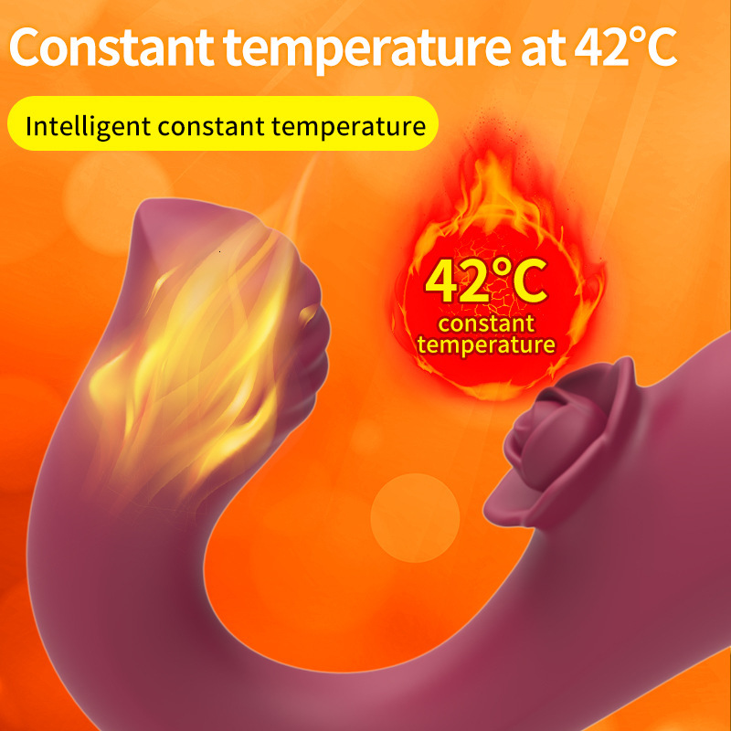 Adult Products Liquid Silicone Patting Vibrator Female Masturbator Heating Magnetic Charging Massage Stick