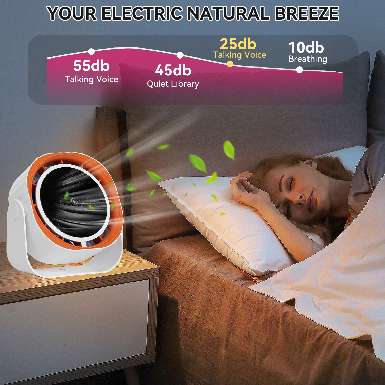Portable handheld outdoor office desktop circulation fan m12