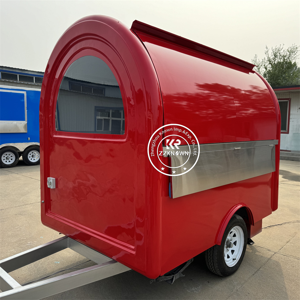 Concession Food Trailer Truck Hot Dog Cart Ice Cream Catering Truck Street Restaurant Fully Equipped Customized Size Food Truck For Sale