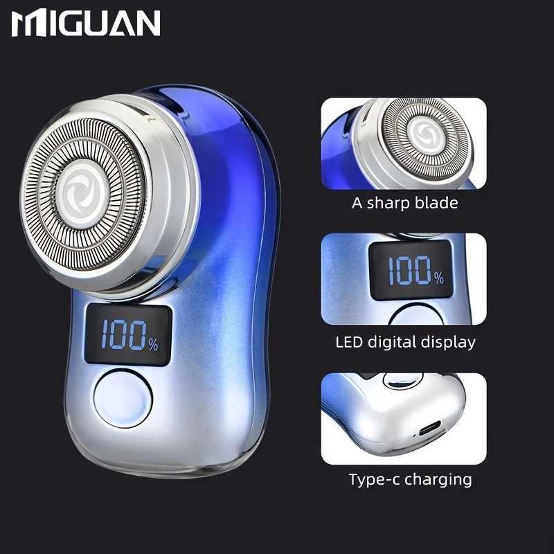 Mens elektrik tra makinesi USB arj dijital ekran fonksiyonu kompakt ve portatif i gezileri iin uygun tatil hediyesi W250625