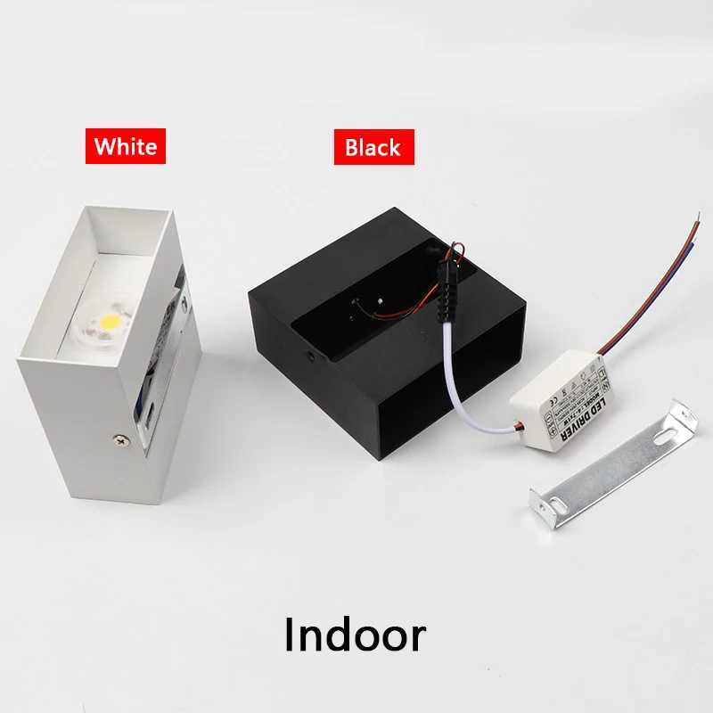 6W/10W LED Wall Light Outdoor Waterproof IP65 Porch Garden Wall Lamp Indoor Bedroom Bedside Decoration Lighting Lamp Aluminum XJ250624