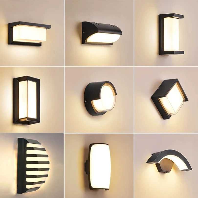 LED Outdoor Wall Lamp Waterproof IP66 110V 220V indoor bedroom living room outdoor porch wall light garden decorative light XJ250624