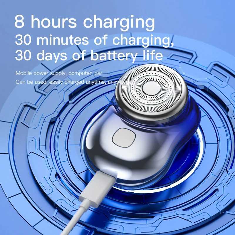 Travel Electric Shaver For Men Use For Face Legs Arms Mini Pocket-sized Portable Rechargeable Face Beard Razor Ideal For Outdoor W250625