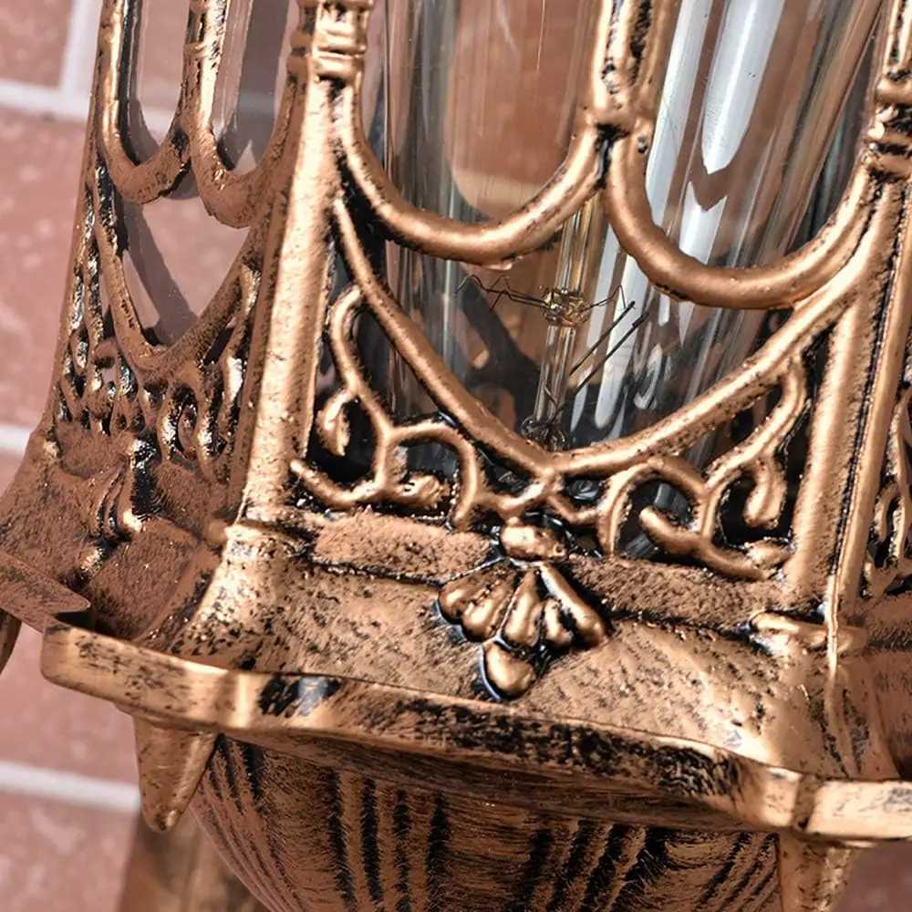 Outdoor Wall Light Lamp Antique Sconce Lantern Porch Lighting Exterior Fixture IP55 Waterproof E27 Bulb (Not Included) XJ250624