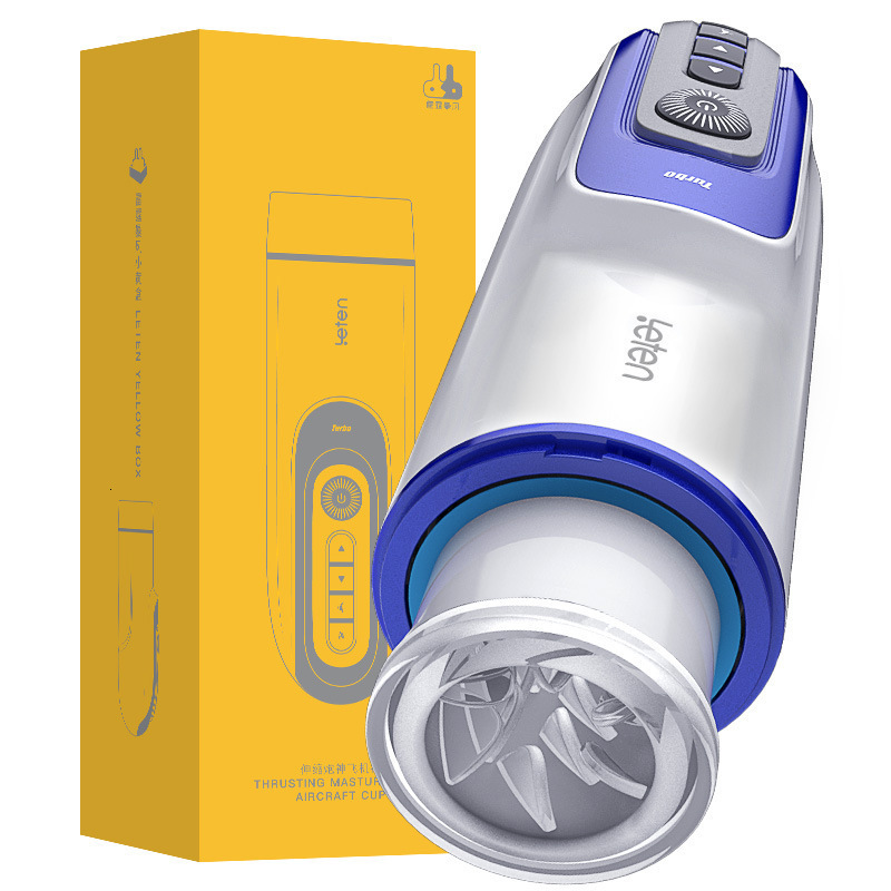 Leten Thunder Storm Telescopic Cannon God Aircraft Cup Fully Automatic Male Masturbator Adult Sex Toy 12/Box