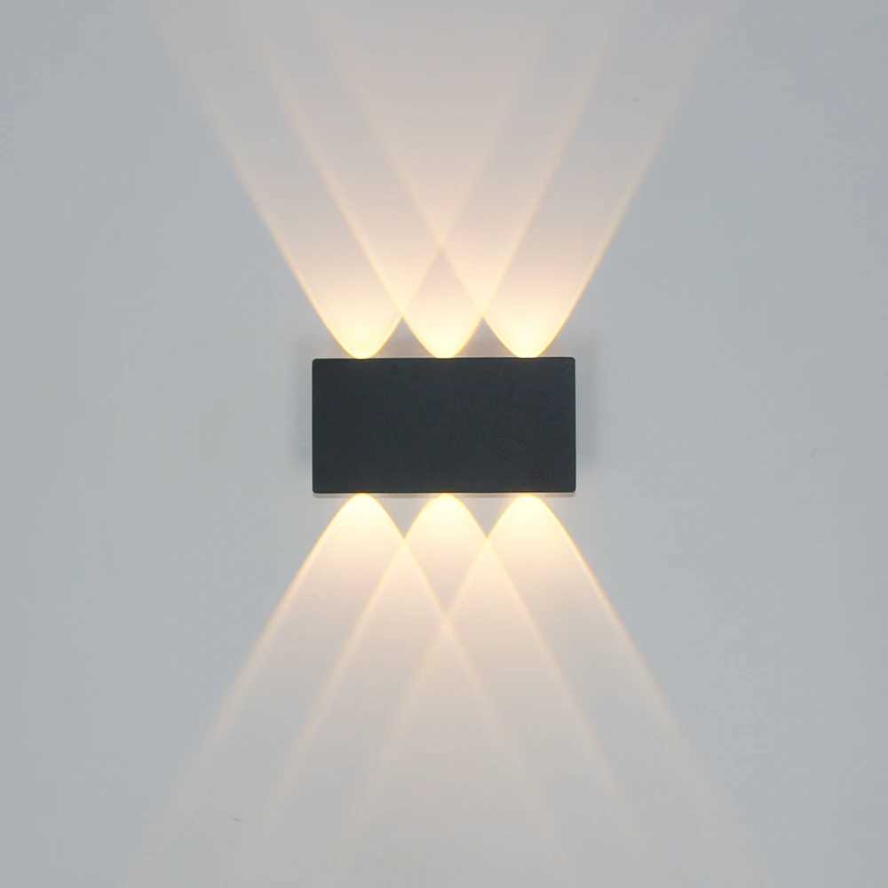 2W LED Waterproof Wall Lamps Indoor Outdoor Waterproof IP65 Home Lighting White/Black Aluminum Garden Light Aisle Corridor XJ250624