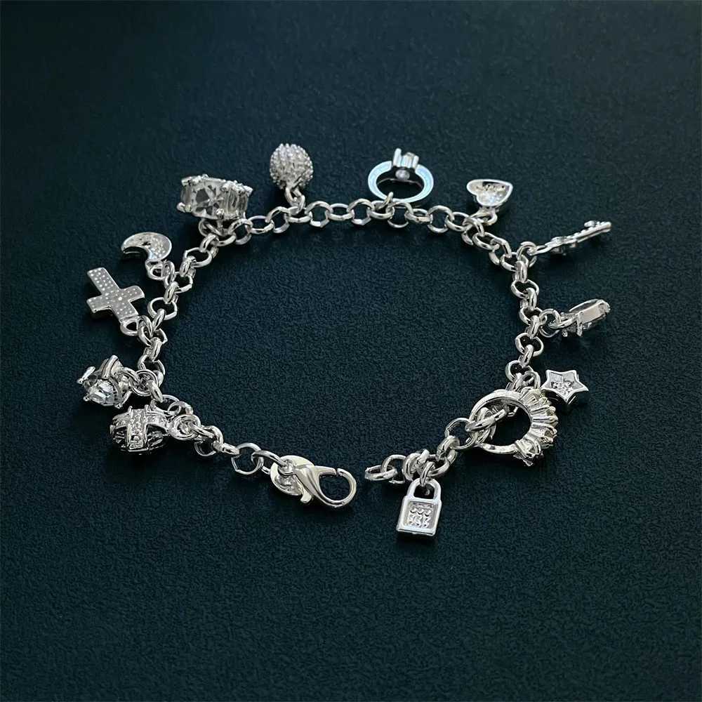 925 Sterling Silver Various Pendant Styles Bracelets Ladies Couple Simple Luxury Banquet Wedding Birthday Jewelry Gift X250625