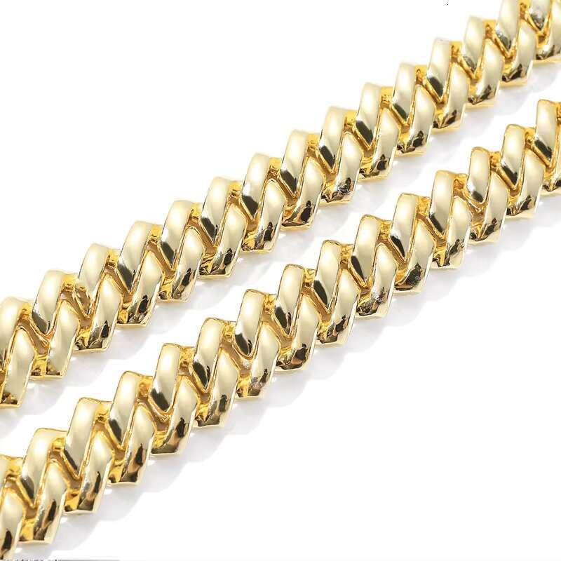 14mm Iced Out Cuban Link Chain with Full CZ Stone Luxury Men Women Hip Hop Silver Bling Cubic Zirconia Crystal Jewelry Necklaces