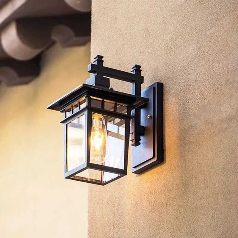 Retro Outdoor Waterproof Wall Lamp Garden Gateway Courtyard Corridor Villa Bra Residential Balcony Lighting street lightsXJ250624