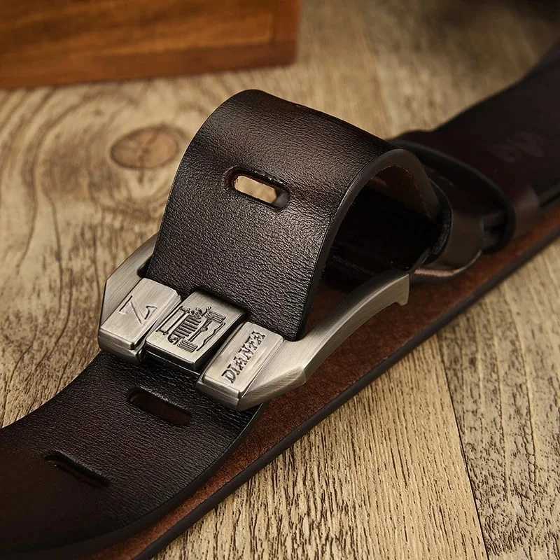 130CM Leather Cowhide Mens Belt Fashion Metal Alloy Pin Buckle Adult Luxury Brand Jeans Business Casual Waist Male Strap Brand W250625