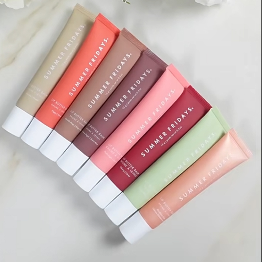 Summer Fridays Lip Butter ICED COFFEE 15g Lip Balm Liquid Lipstick moisturizes Smooth Soft Makeup Lips Glaze LipGloss pink sugar beige birthday cake 0
