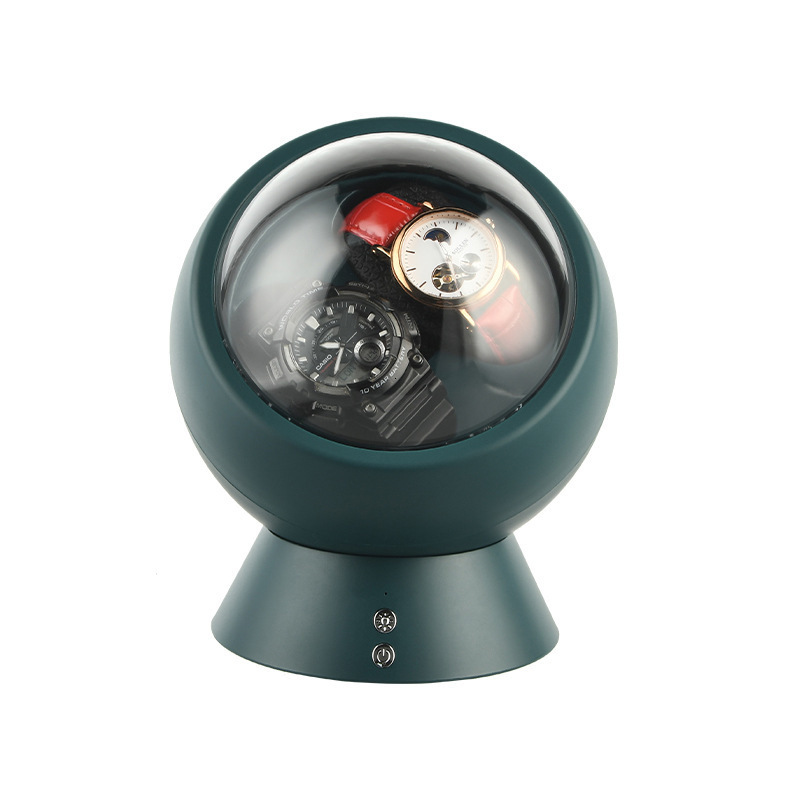 IBBETON Single Watch Winder for Automatic Watches Storage Box Automatic Winder Use USB Cable / with Battery Mabuchi Mute Motro 240129