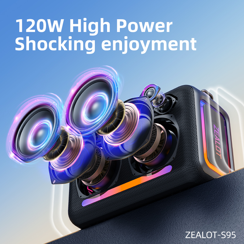 S95 Customizable Zealot Durable Waterproof Wireless Bluetooth Speaker for Outdoors Easy Pairing & Robust Design