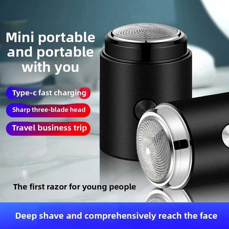 Mens portable shaver with fast charging long battery life washable essential for business home and travel W250625