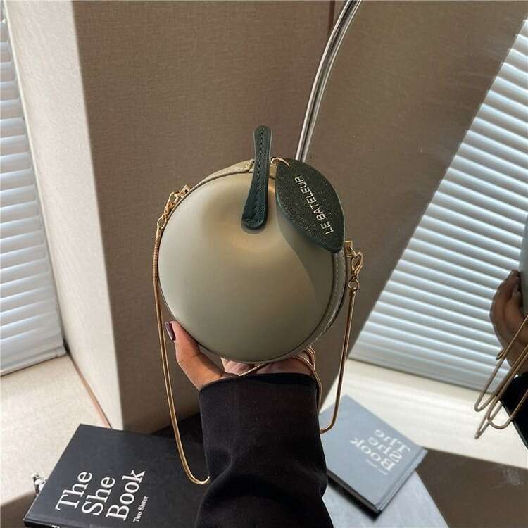 Summer Fresh Cute Women's Small Round 2024 New Niche Chain Mini Solid Color Crossbody Bag Trend