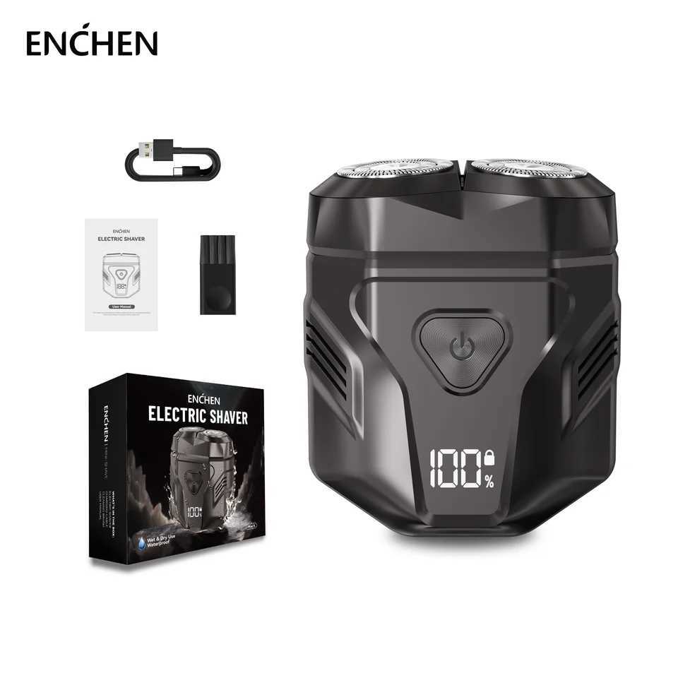 ENCHEN Mini X Mens Electric Shaver Beard trimmer Full body waterproof Type-C fast charging Safety lock design LED display W250625