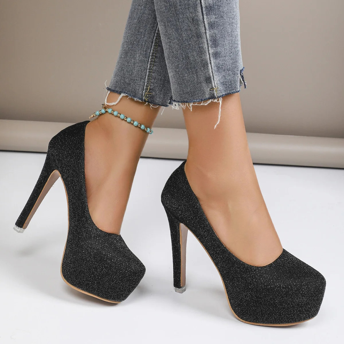 Women Pumps Stiletto Sexy High Heels Women Summer Casual Plus Size Pumps Platform Wedding Shoes Zapatos De Mujer 250624