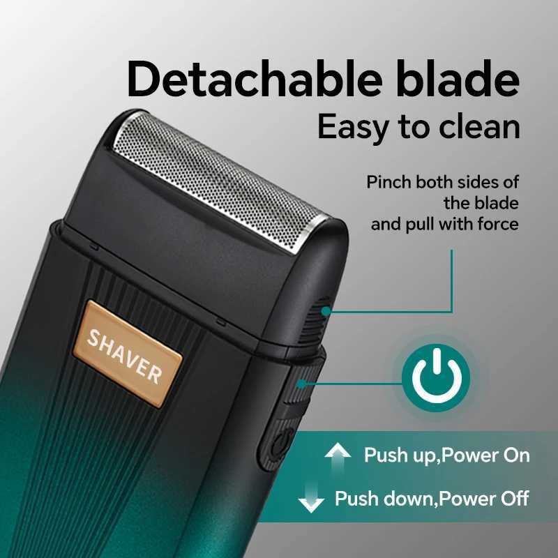 USB mens electric shaver professional electric shaver cordless shaver portable beard trimmer W250625
