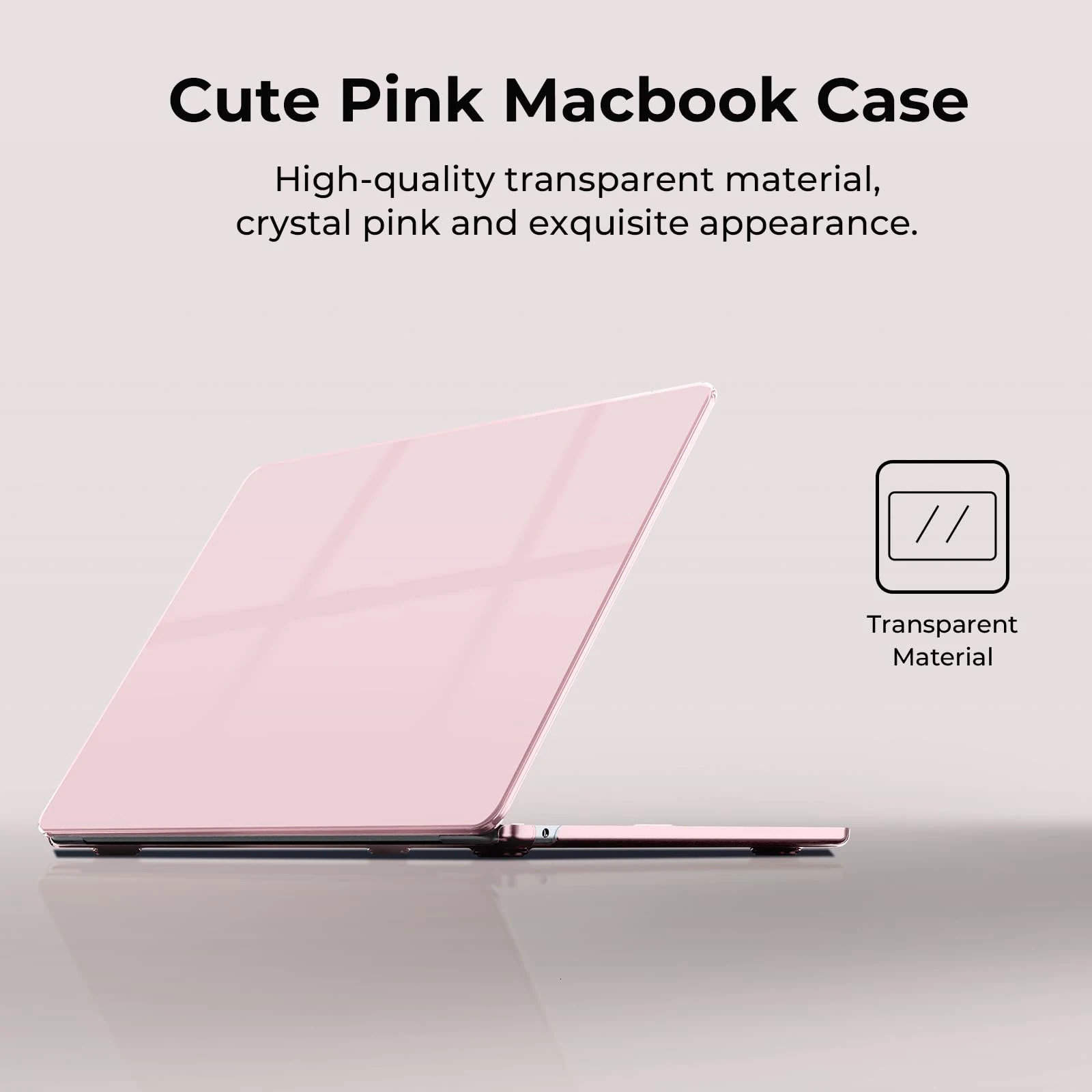 EooCoo Crystal Case for Air 13 M4 M3 M2 13.6 inch /Air 15 M4 M3 M2 15.3 inch Laptop Hard Plastic Shell Case 250624