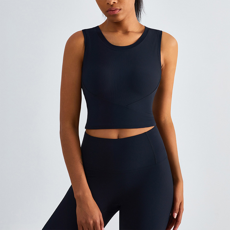 threaded yoga vest underwear high elasticity shockabsorbing sports top