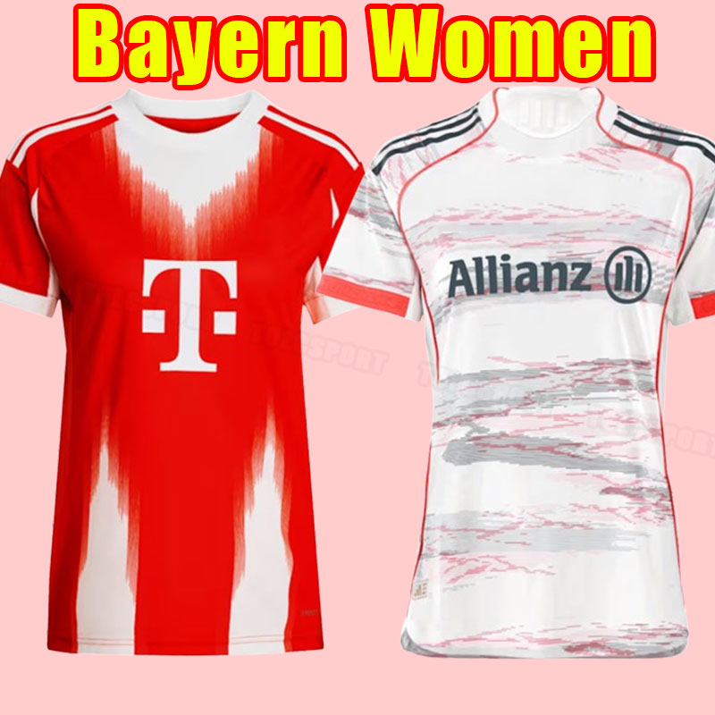 Women soccer jerseys 25 26 BAYERN MUNICH DE LIGT MANE GRAVENBERCH SANE Mazraoui MULLER DAVIES KIMMICH TEL football shirts COMAN 2025 2026 uniform Girl Kane