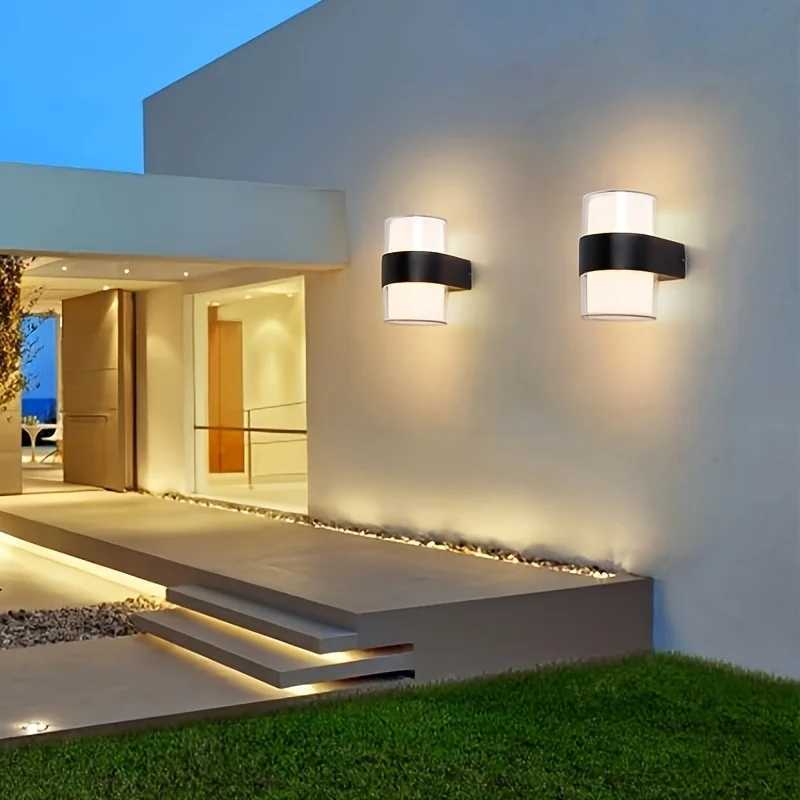LED Wall Light Outdoor Waterproof Modern Nordic Style Indoor Wall Lamps Living Room Porch Garden Lamp XJ250624