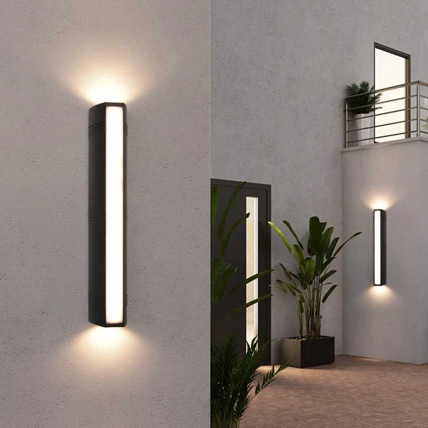 24W Outdoor Wall Lamp Waterproof Wall Light LED Lamps Garden Porch Corridor Lighting Decoration AC90-260V XJ250624
