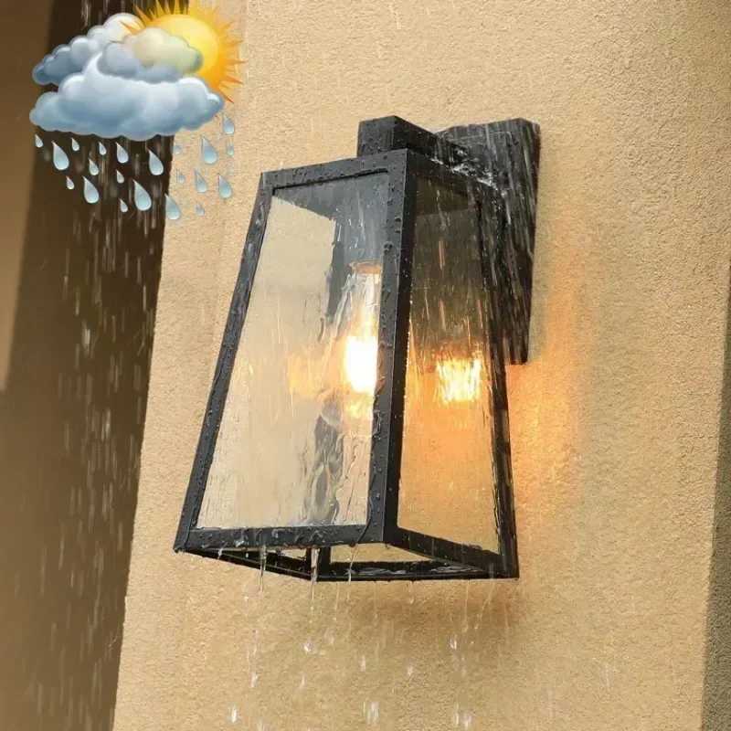Outdoor European Style Wall Lamp Thickened Waterproof Super Bright Outdoor Wall Lamp Courtyard Balcony Wall Light XJ250624