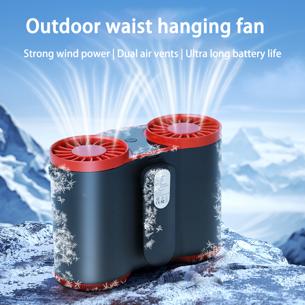 Portable handheld home mini outdoor m13 waist-mounted fan