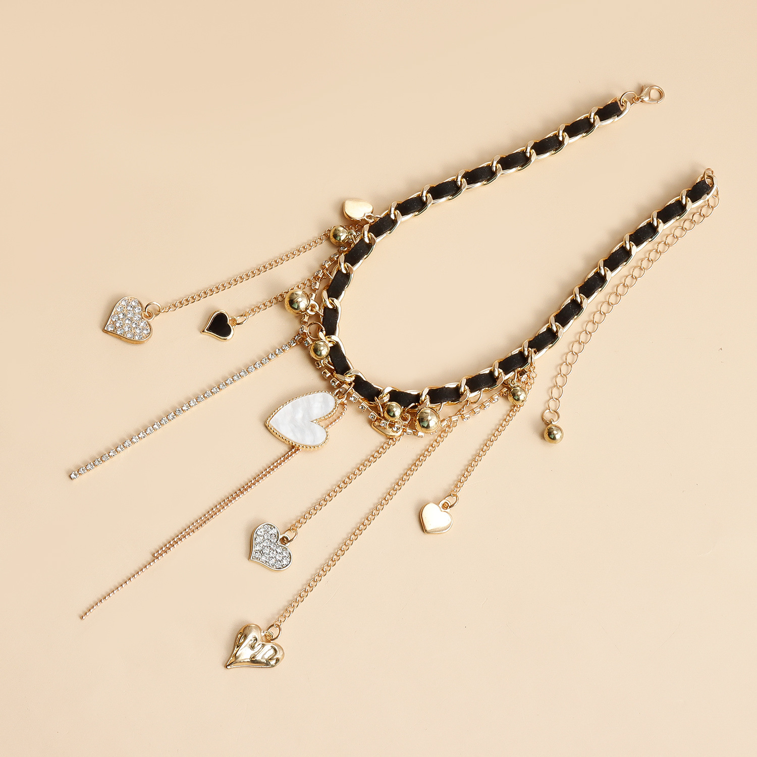 Fashion Jewelry Tassel Heart Cross Butterfly Collarbone Chain Sexy Trendy Dia-Studded Necklace for Women Jewelry for Women