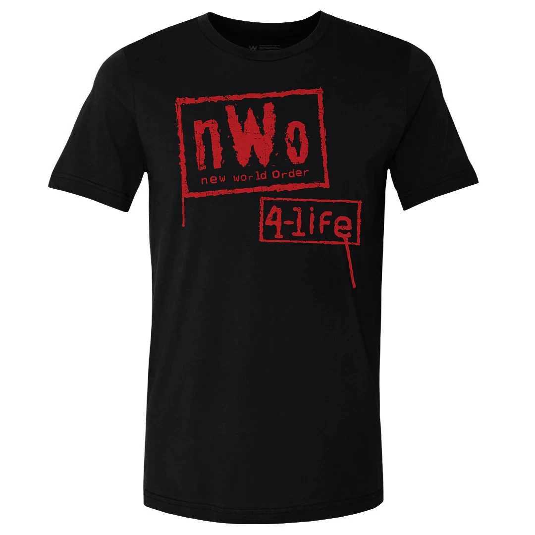 Wrestler Black nWo Retro Graphic T-shirt for Men Women Oversized Mens T Shirt Casual Cotton Short-sleeve Tops Tees ClothingXJ250625