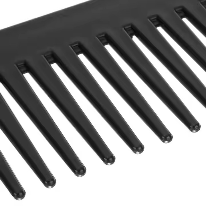 Black High Quality ABS Plastic Heat-resistant Large Wide Tooth Comb Wavy Hair Styling Hair Care Tools Salon