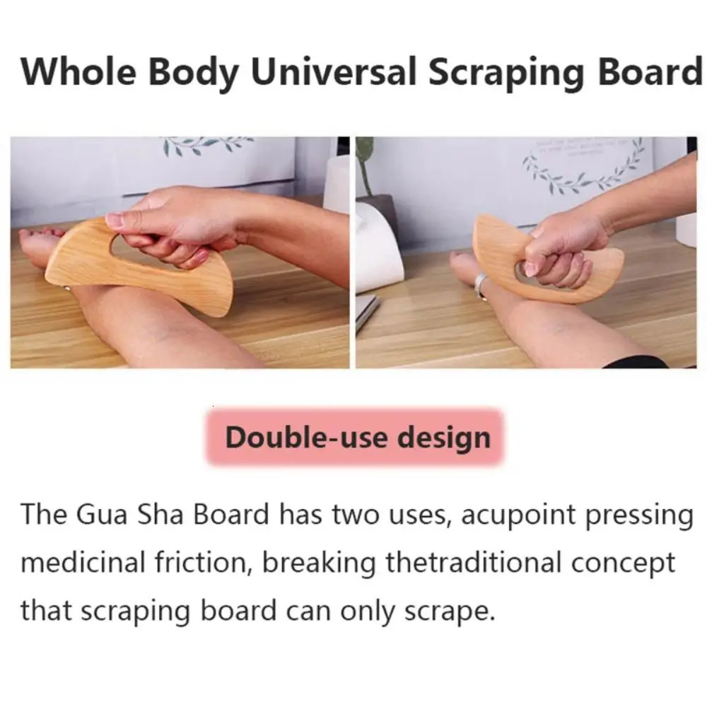 Wooden Gua Sha Tool Scraping Board Massage Tool Slimming Guasha Massage Board Gua Sha Scraper Body Massage Therapy Tool 250619