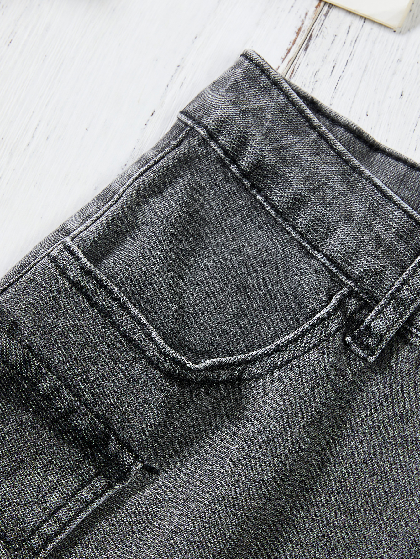 Girls Deep Grey Soft Fabric Cotton Jeans Short Pants Ideal For Warm Weather