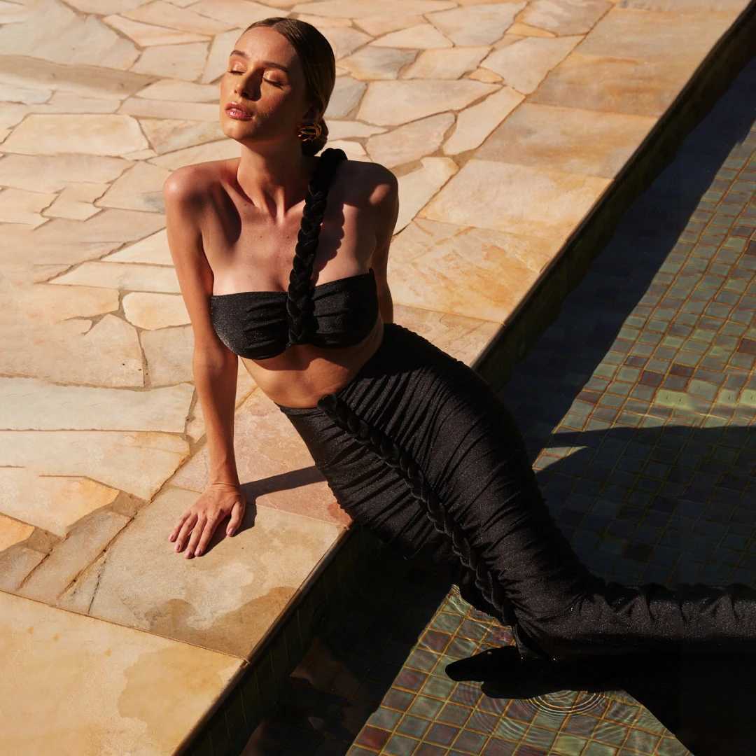 3Pcs Crochet Bikini With Cover Up Sexy Women Swimsuit Female 2025 Swimwear One Shoulder Swimming Suit Push Up Bodysuit Beachwear XJ250624