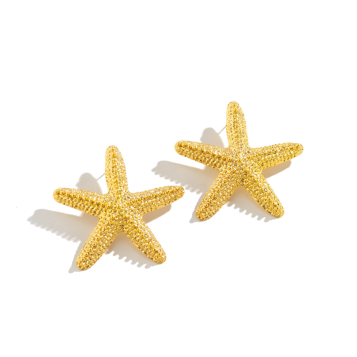 Spicy Girl Style Ocean Starfish Pendant for Women Sweet Cool Star-Shaped Vacation Single Layer Alloy Necklace