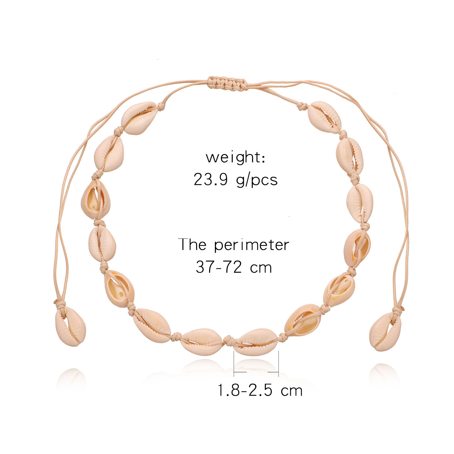 Accessories Hawaiian Style Shell for Women Fashion Handmade Knotted Necklace Jewelry for Women