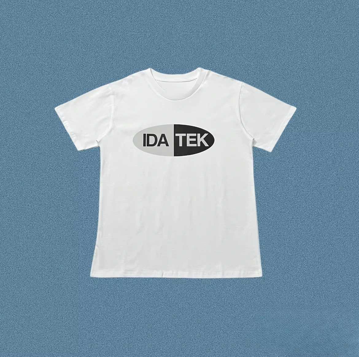 2025 New High Street Fashion Brand IDA Letter Printed Mens and Womens Loose Casual Couple Short Sleeve T-shirt Hip Hop Trend XJ250625